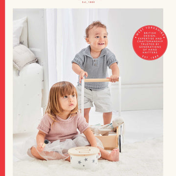 Sirdar Short Sleeved Baby Sweater in Snuggly Baby Bamboo (Free)