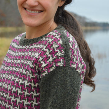 Houndstooth Crop