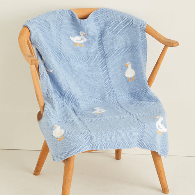 Sirdar Duck Cardigan and Blanket Knitting Pattern