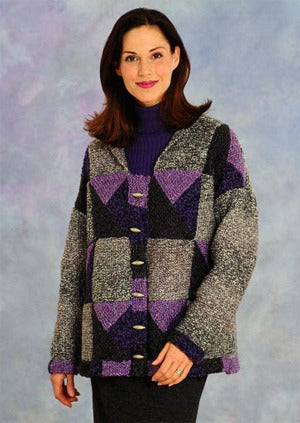 Patchwork Jacket in Lion Brand Homespun - 1293 PDF