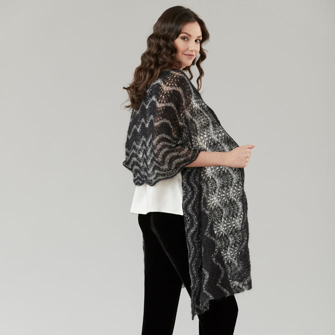 Sesia Lily Shawl Wrap Knitting Pattern