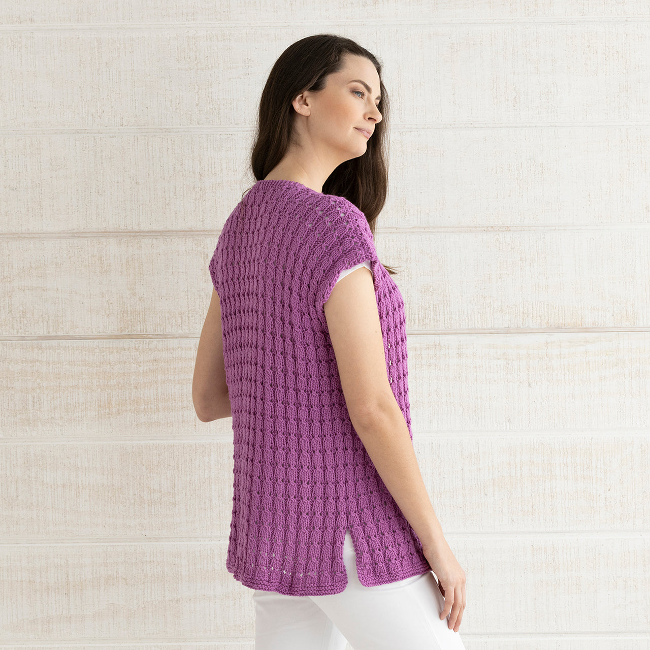 String Emilia Sleeveless Cardigan Knitting Pattern