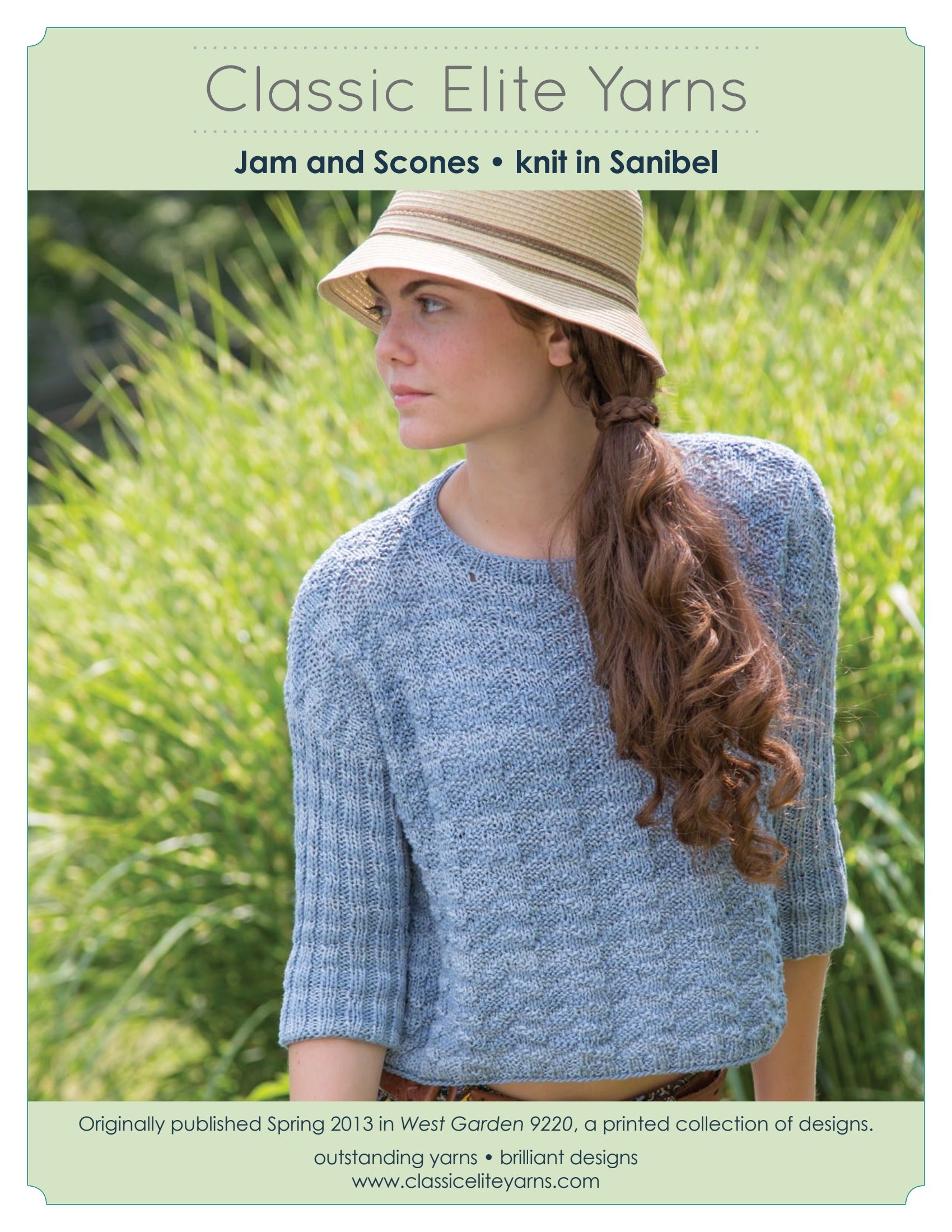 Classic Elite Yarns Jam and Scones Jumper Knitting Pattern