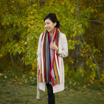 Rustic Canyon Crochet Scarf