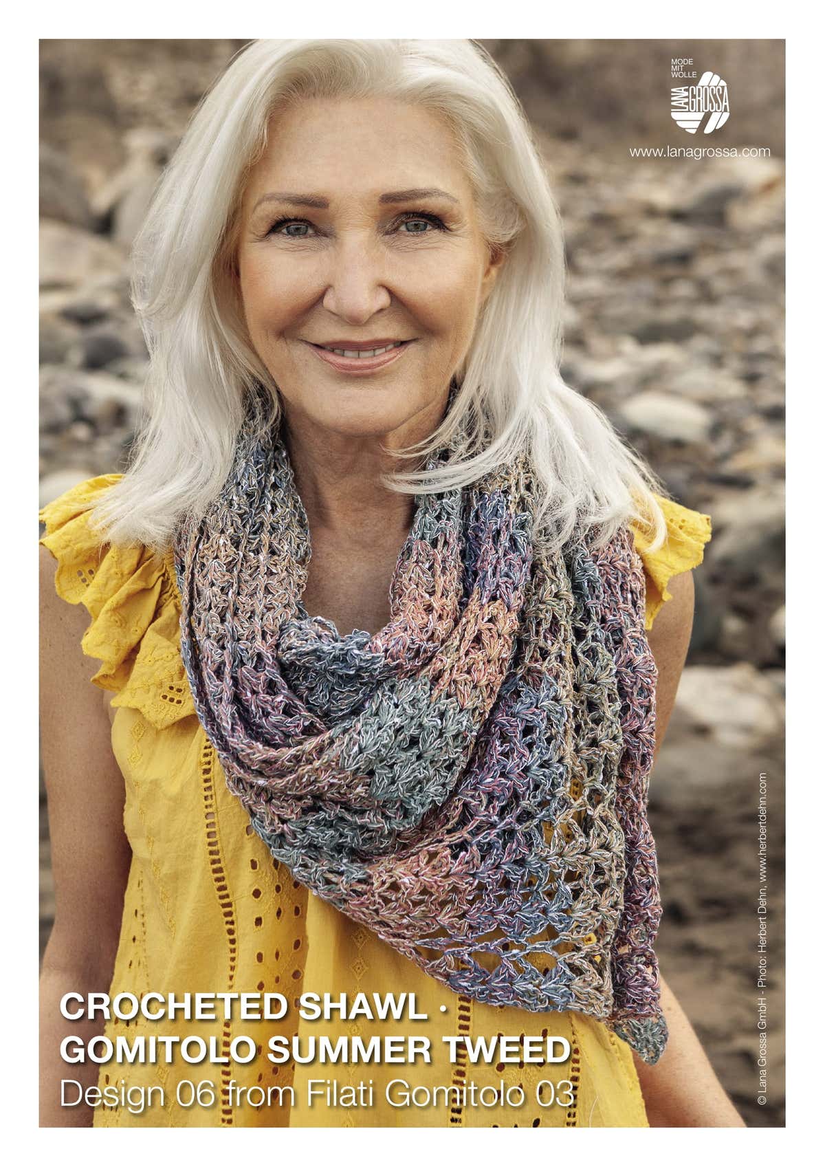 Lana Grossa Crocheted Shawl Pattern