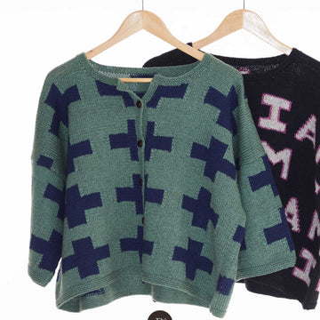 Don't Make Me Cross Cardigan Knitting Pattern
