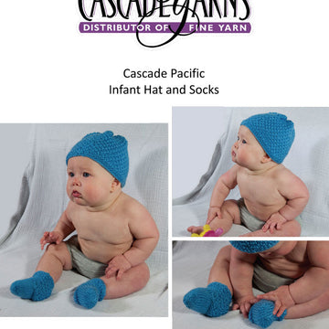 Infant Hat & Socks Cascade PacificFree Knitting Pattern
