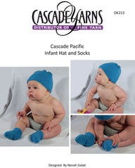 Infant Hat & Socks Cascade PacificFree Knitting Pattern