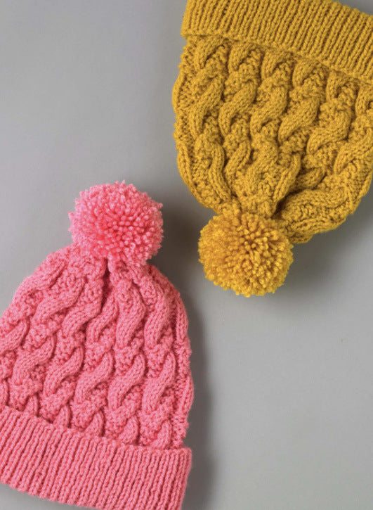 Paintbox Yarns Modern Cable Hat Knitting Pattern