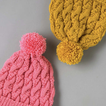 Paintbox Yarns Modern Cable Hat Knitting Pattern