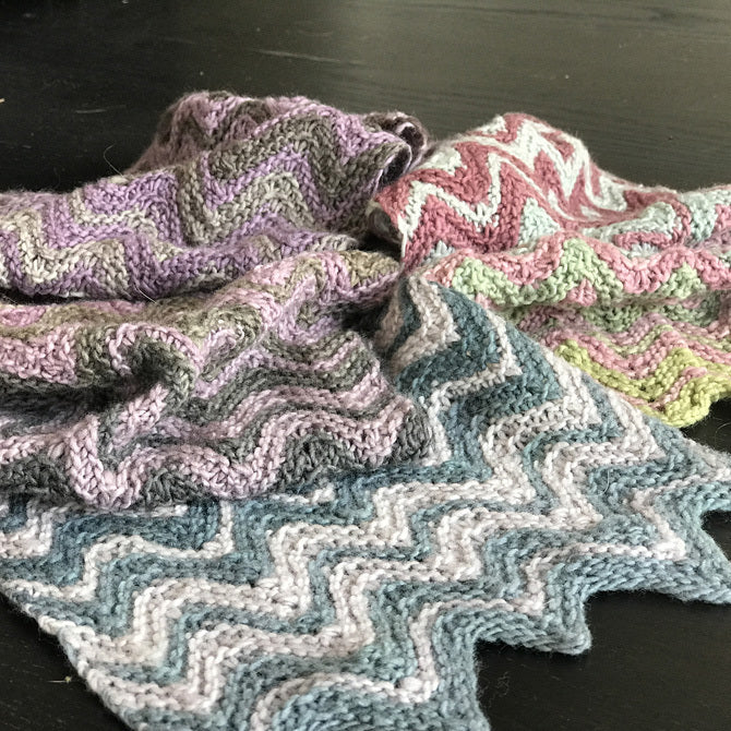 Freia Fine Handpaints Brimfield Scarf Knitting Pattern