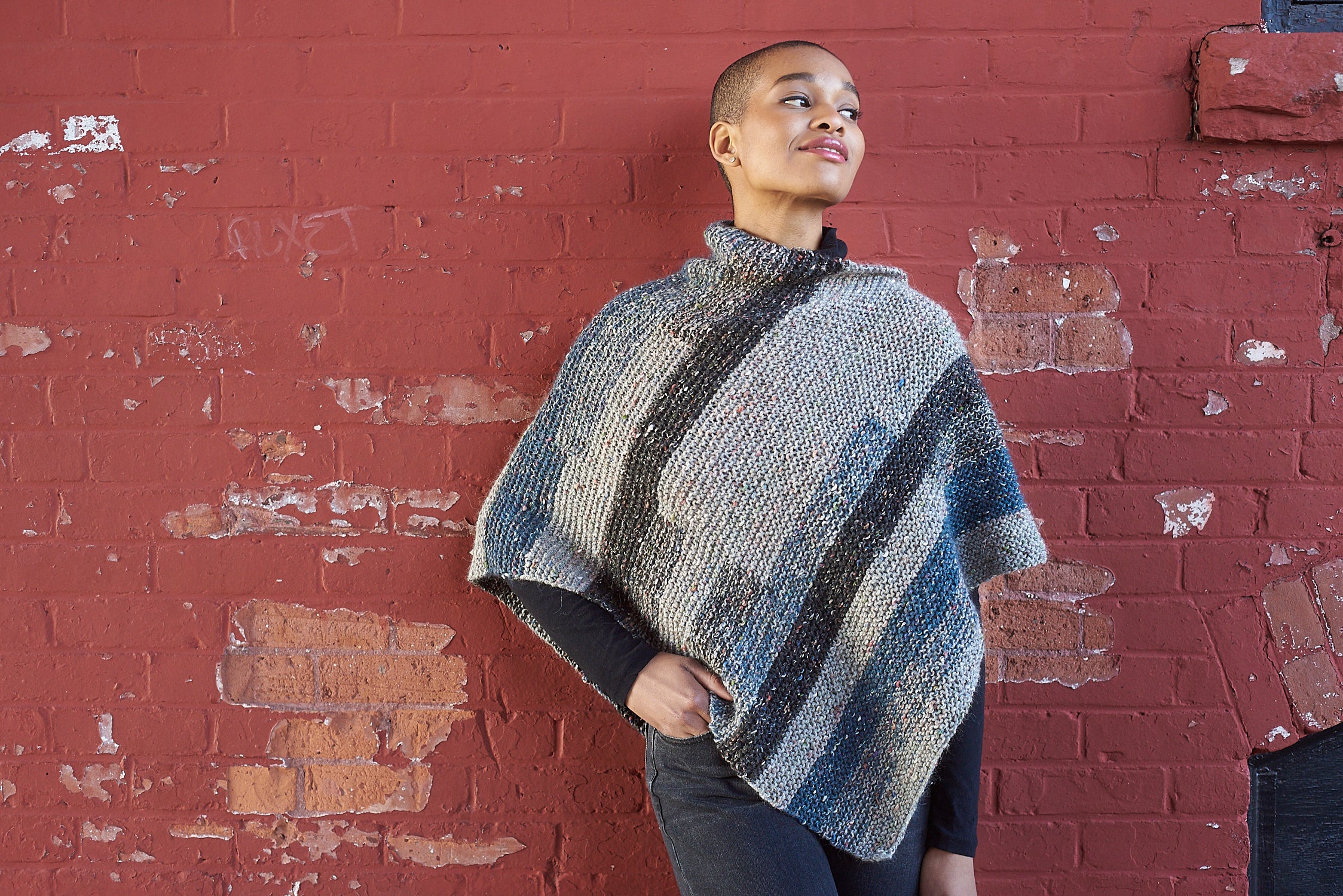Berroco Olneyville Cape Knitting Pattern