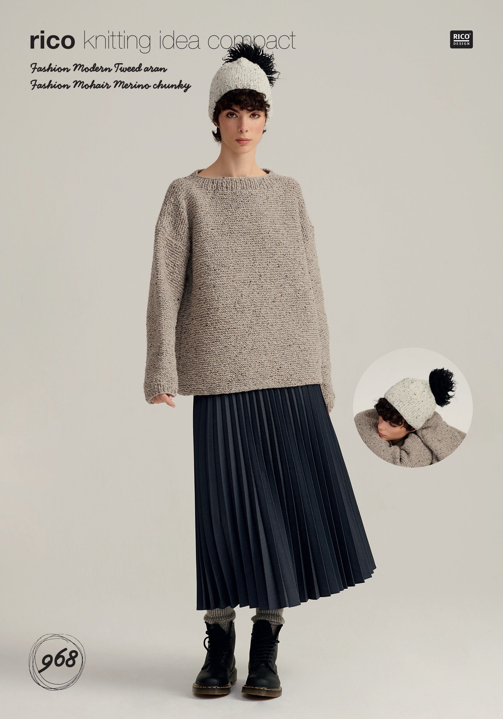 Rico Design Sweater and Hat Knitting Pattern