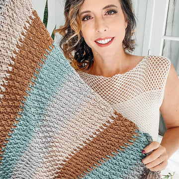 Alpine Stitch Textured Blanket