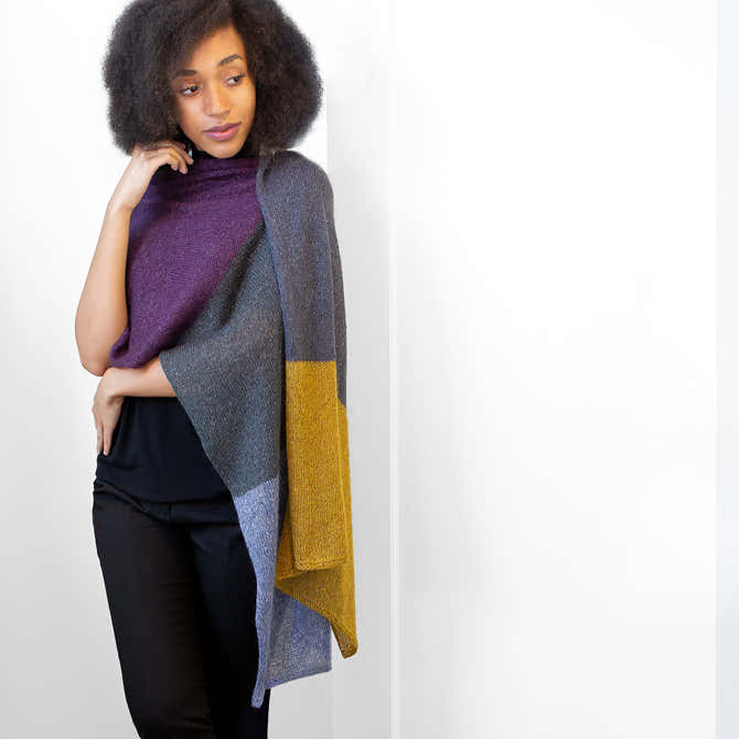 Shibui Knits Medley Wrap Knitting Pattern