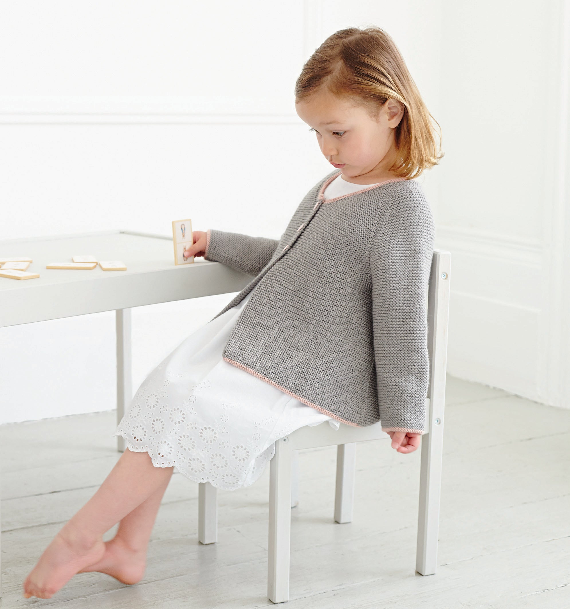 Debbie Bliss Lucy Garter Stitch Cardigan Knitting Pattern