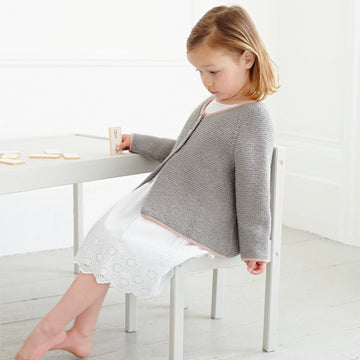 Debbie Bliss Lucy Garter Stitch Cardigan Knitting Pattern