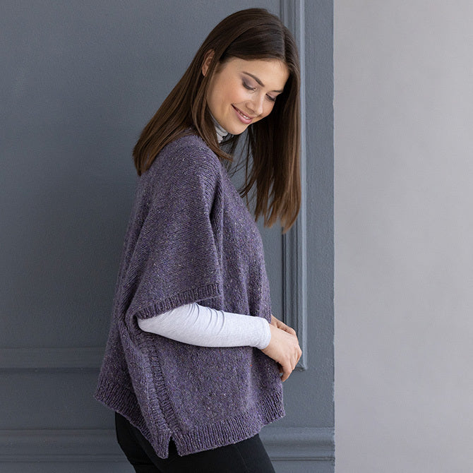 String Katherine Poncho Cape Knitting Pattern