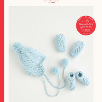 Sirdar Pom Pom Hat, Mittens & Bootees Knitting Pattern