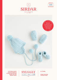 Sirdar Pom Pom Hat, Mittens & Bootees Knitting Pattern