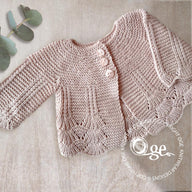 Shell Border Baby Cardigan - P097