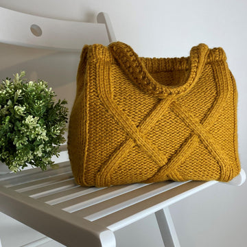Mustard Cable Purse