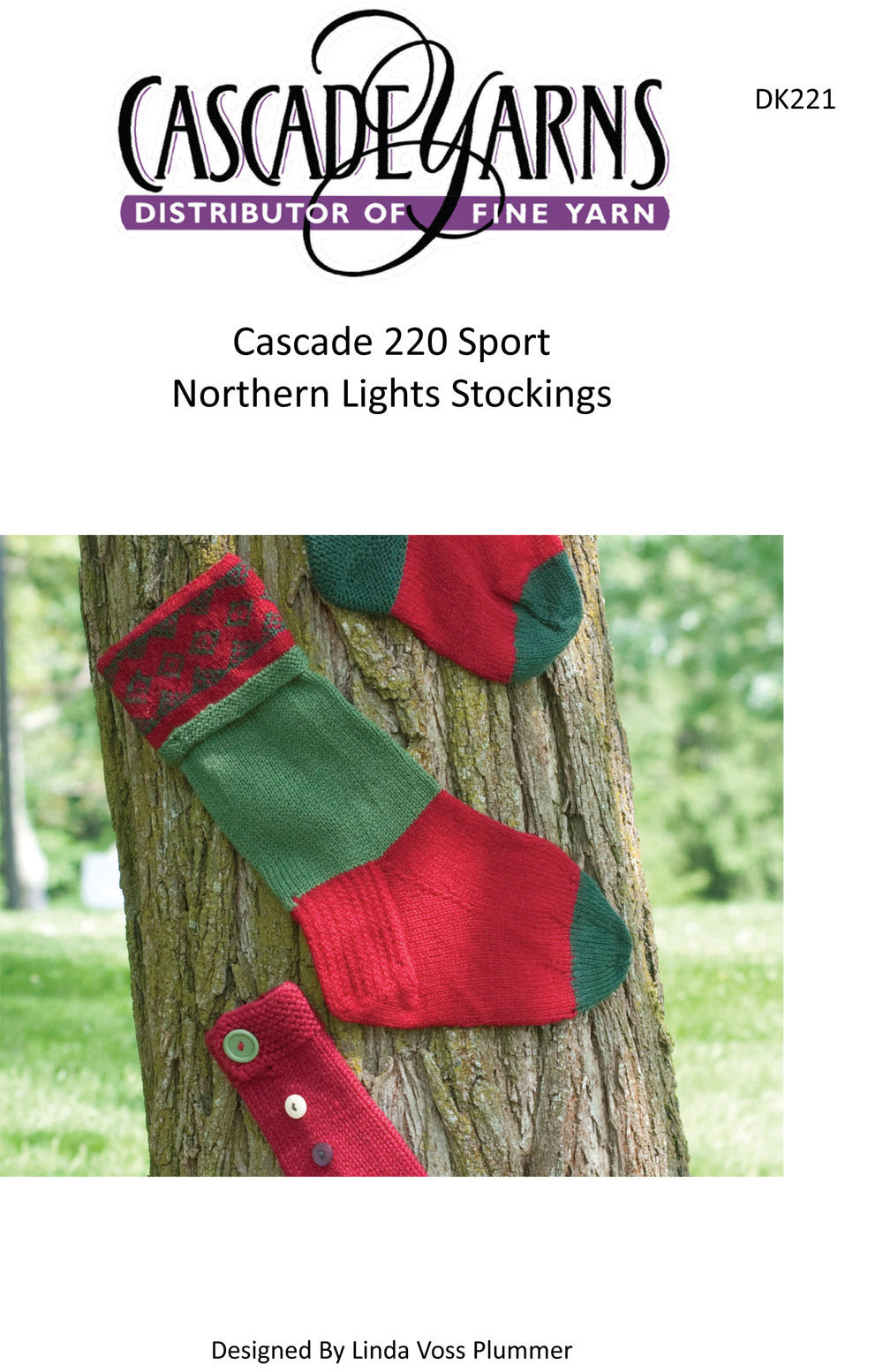 Northern Lights Stocking Socks Knitting Pattern