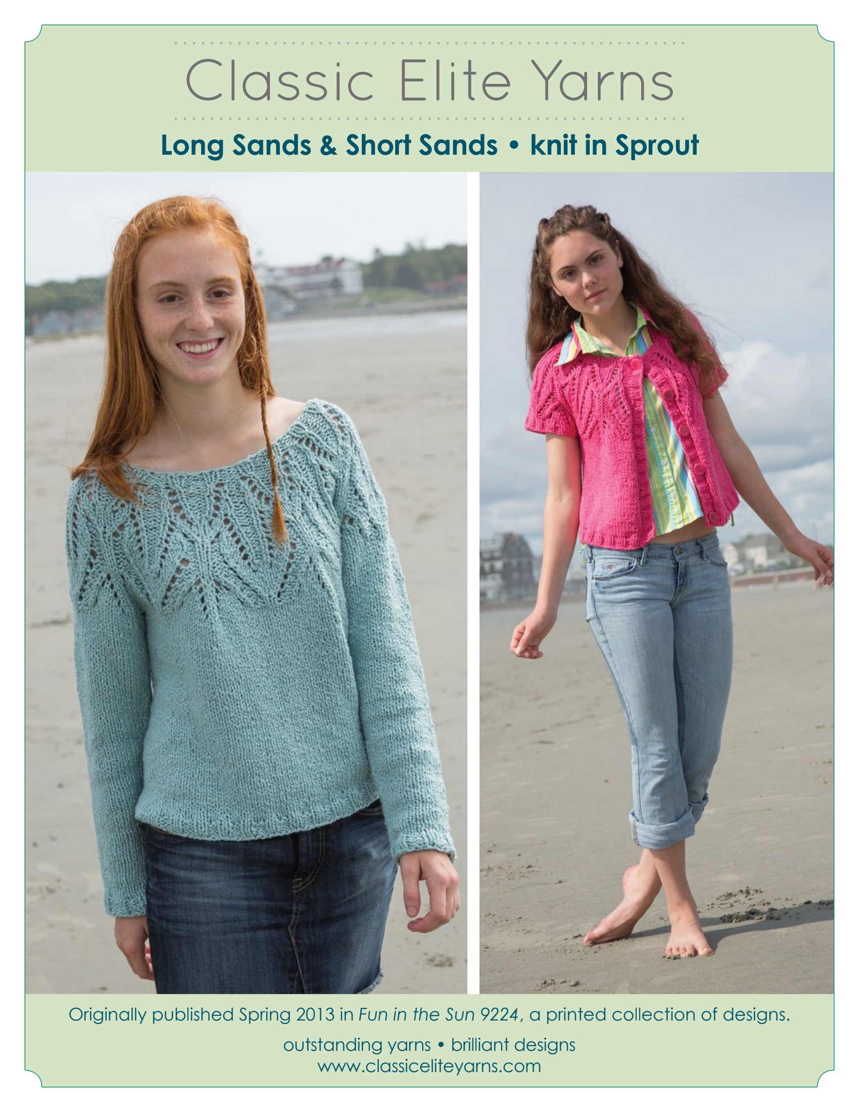 Classic Elite Yarns Long Sands and Short Sands Knitting