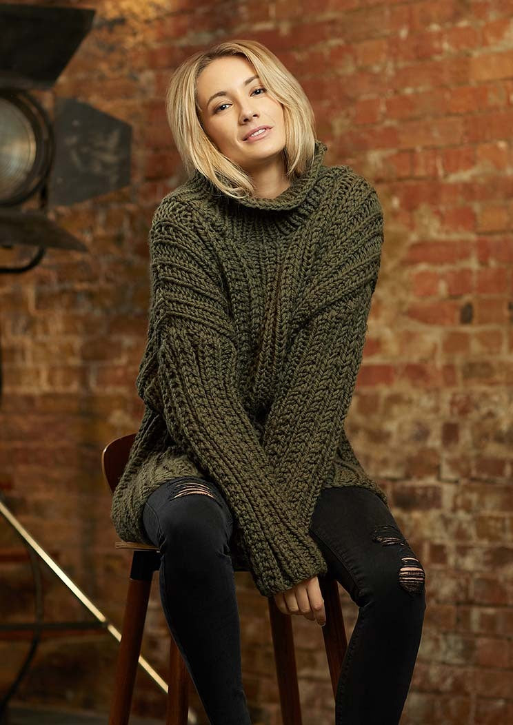 Mia Sweater Jumper Knitting Pattern