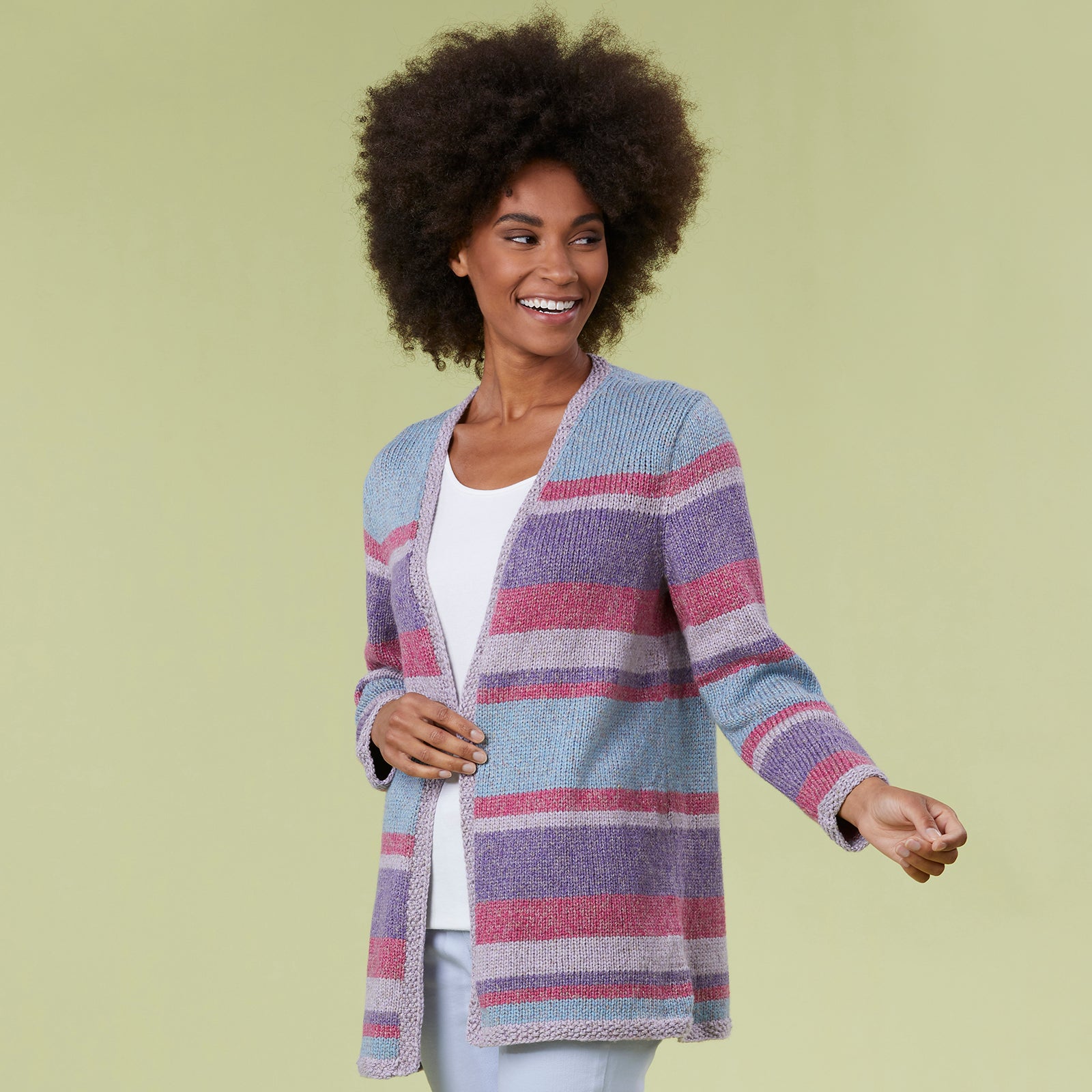 Tahki Yarns La Jolla Cardigan Knitting Pattern