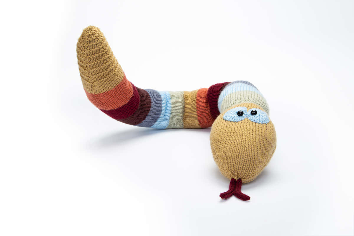 Deramores Rattlesnake Draught Excluder Knitting Pattern