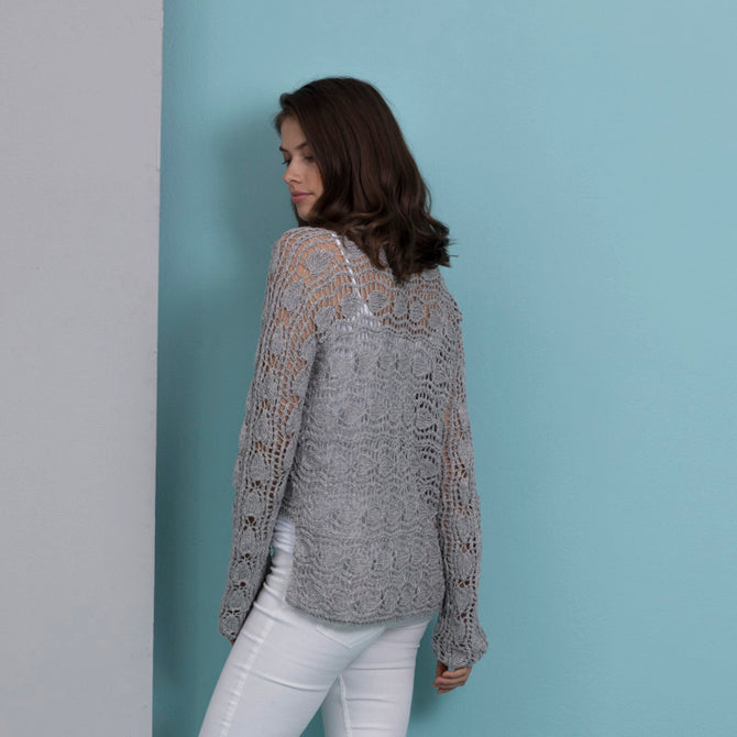 Stacy Charles Fine Yarns Stacey Hi-Lo Cardigan Knitting