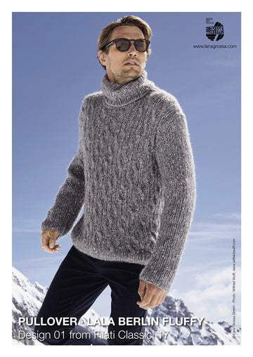 Lana Grossa M Pullover Jumper Knitting Pattern