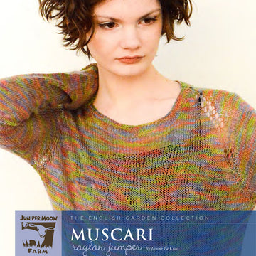 Muscari Raglan Jumper in Juniper Moon Farm Findley Dappled