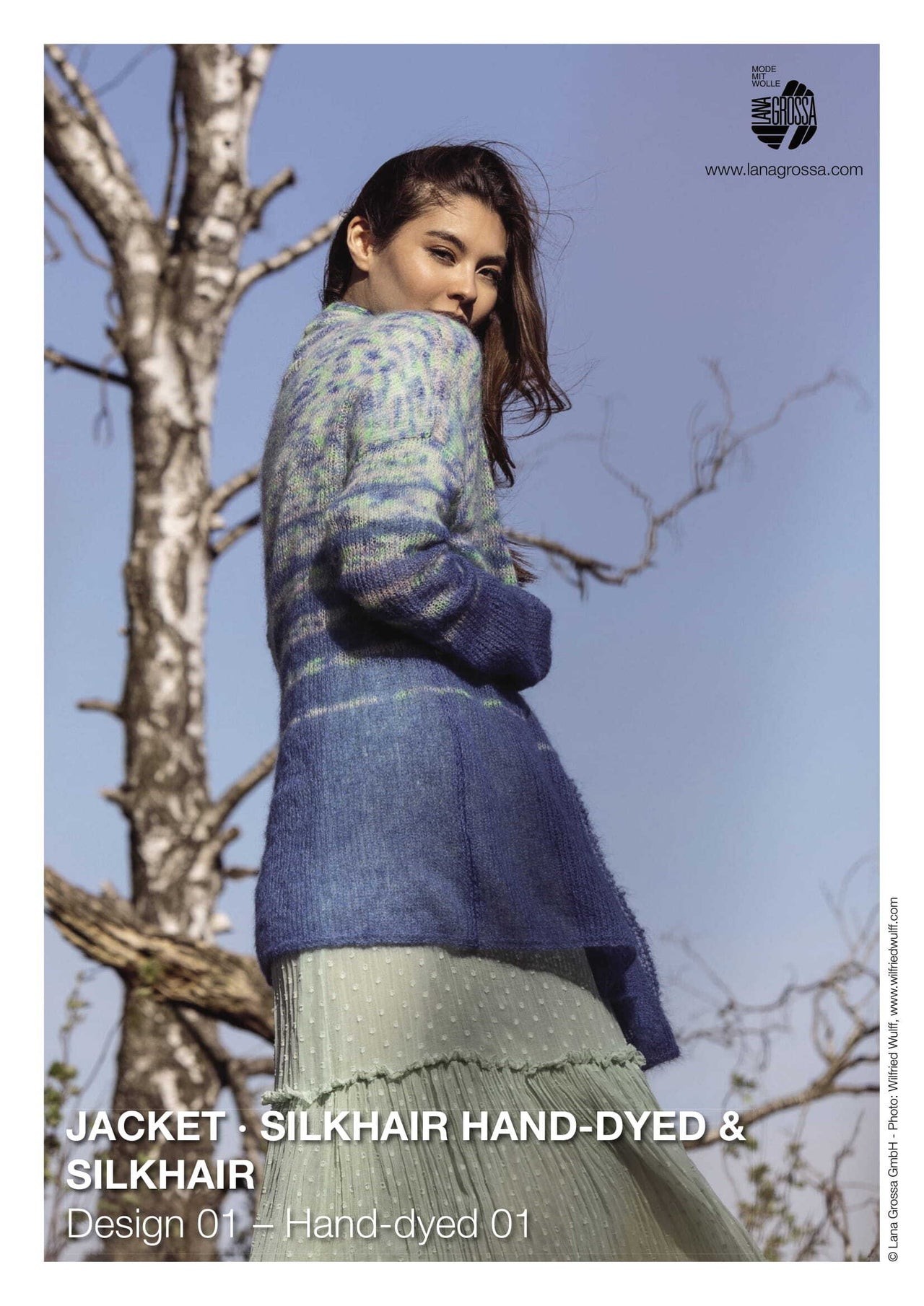 Lana Grossa 01 Jacket in Silkhair Hand-Dyed & Silkhair PDF