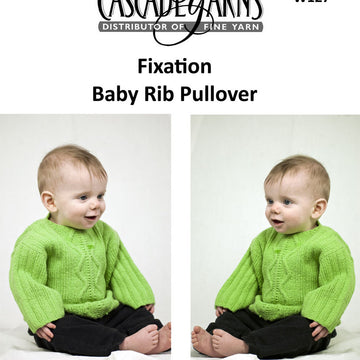 Cascade Yarns W Fixation Baby Rib Pullover Knitting Pattern