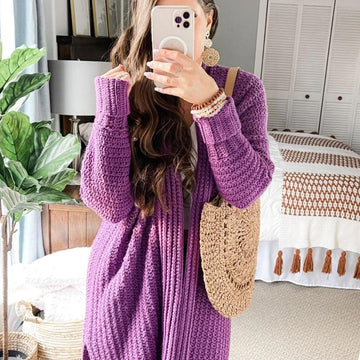 Mauve-A-Lous Duster Cardi