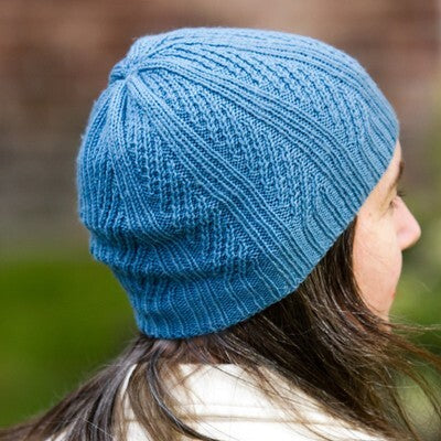 Valley Yarns Oblique Hat Knitting Pattern