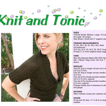 Knit and Tonic Somewhat Cowl Jumper Knitting Pattern