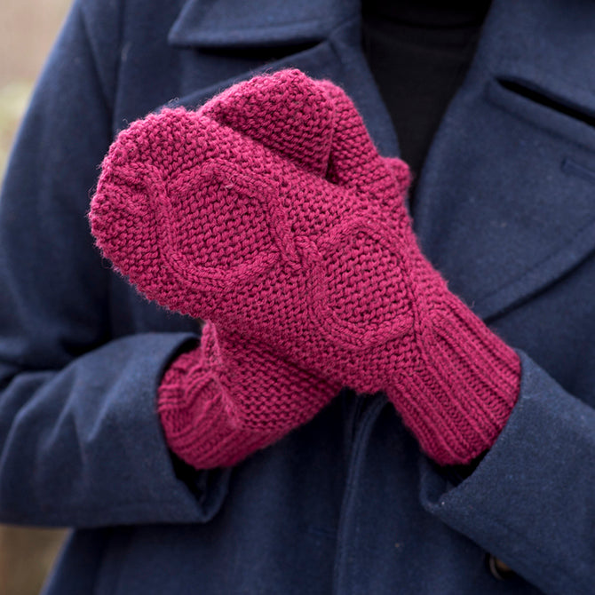 Berroco Alpine Twist Hat and Mittens Set Knitting Pattern