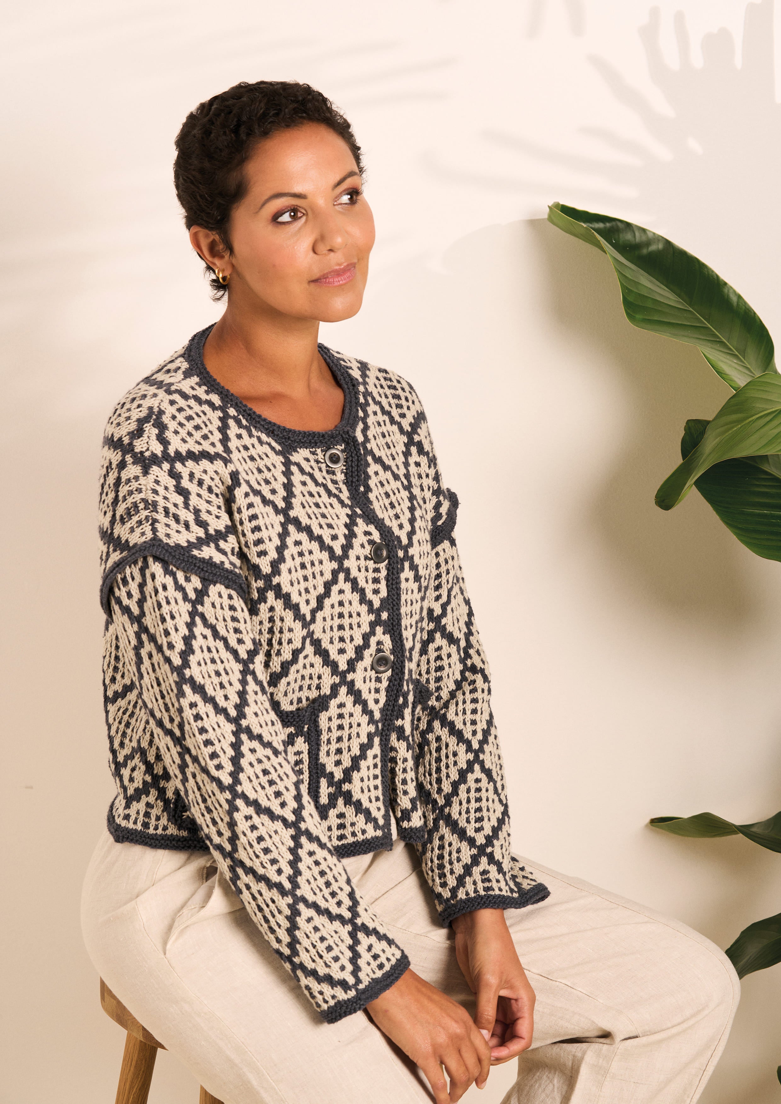 Swan Cardigan Knitting Pattern