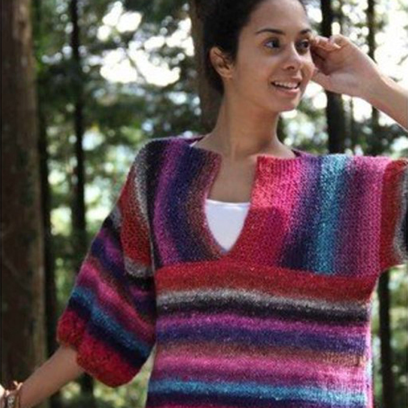 Noro Ladies' Sweater (Silk Garden Lite) Knitting Pattern