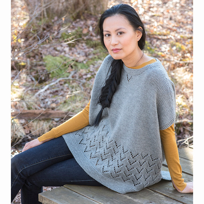Berroco Camden Hills Poncho Cape Knitting Pattern