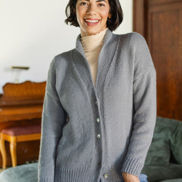 Windsor Cardigan in Berroco Modern Comfort Knitting Pattern