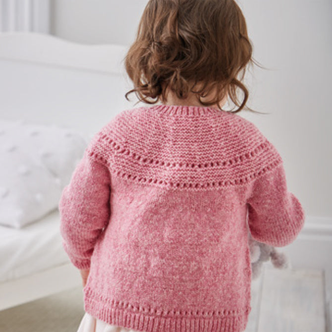 Sirdar Lace Yoked Cardigan Knitting Pattern