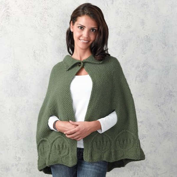 Valley Yarns Greenhouse Cape Knitting Pattern