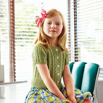 Debbie Bliss Milly Lace & Cable Cardigan Knitting Pattern