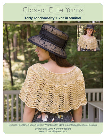 Classic Elite Yarns Lady Londonderry Cape Knitting Pattern