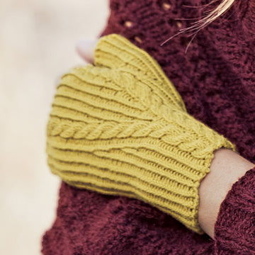 Lana Grossa Fingerless Mitts Gloves Knitting Pattern
