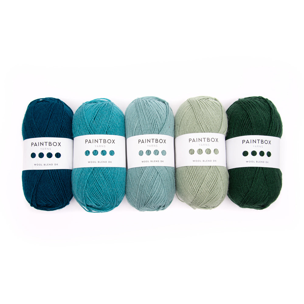 Paintbox Yarns Wool Blend DK 5 Ball Color Pack Yarn - Acrylic DK